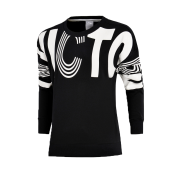 Gambar Lining awdm314 kontra perempuan olahraga katun leher bulat sweater (Standar hitam AWDM314 2)