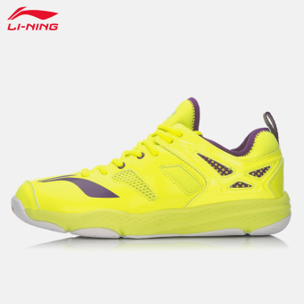 Gambar Lining aytm019 musim semi baru bulu tangkis sepatu pria kebugaran sepatu pelatihan sepatu (Neon kuning)