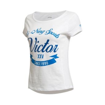 Gambar LINING gtsl006 nyaman perempuan bernapas leher bulat t shirt (Dasar putih AHSK034 2) (Dasar putih AHSK034 2)