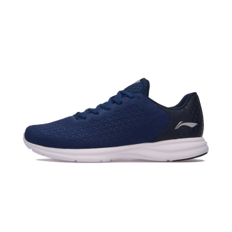 Gambar LINING hitam musim gugur dan musim dingin laki laki reflektif sepatu olahraga ringan sepatu running (Biru tua biru Guangdong biru)