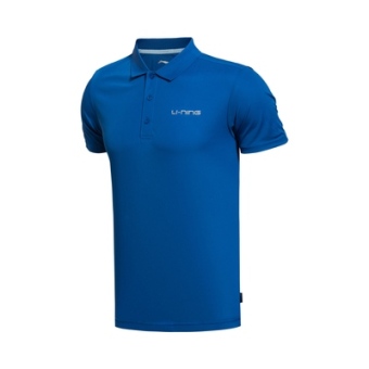 Gambar LINING musim panas asli olahraga bernapas cepat kering t shirt (Cepat kering mimpi biru)