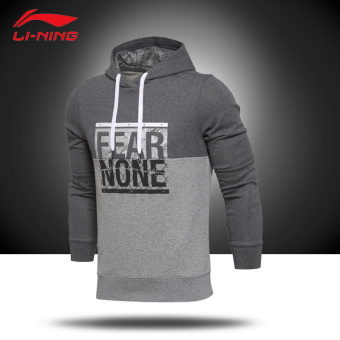 Gambar LINING musim semi baru basket seri Kebugaran Pakaian (Bunga berwarna abu abu yang mendalam Heather Gray bunga abu abu)