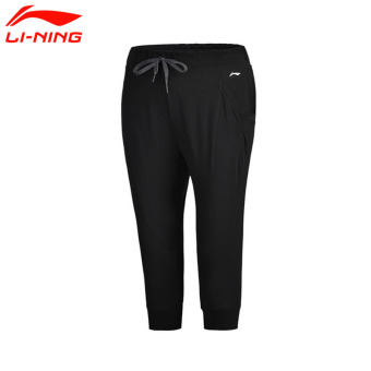 Gambar LINING nyaman baru ms. bernapas merajut celana olahraga Wei celana (Baru dasar hitam)