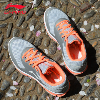 Gambar LINING perempuan jala bernapas ringan sepatu lari wanita sepatu running (ARBK036 1)