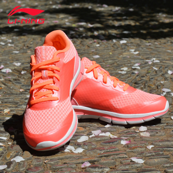 Gambar LINING perempuan jala bernapas ringan sepatu lari wanita sepatu running (ARBK036 4)