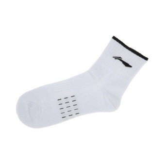 Gambar LINING Pria Baru Di Kaus Kaki Jaringan Resmi (Putih) (Putih)