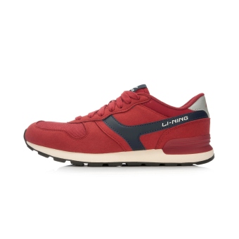 Gambar LINING pria retro sepatu kasual klasik (Tibet Hong phthalosianin biru biru perak 9)