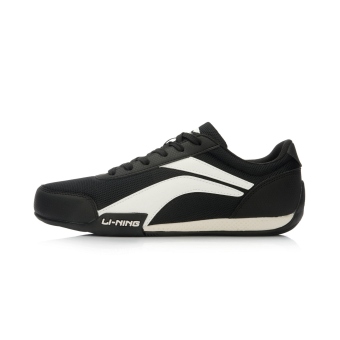 Gambar LINING retro musim semi dan musim panas baru pariwisata kebugaran sepatu sepatu kebugaran sepatu (Hitam off white)