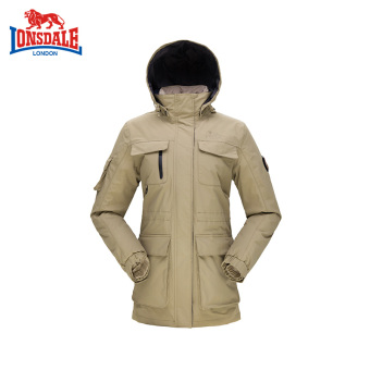 Harga LONSDALE Luar Rumah Produk Asli Wanita Tiga Dalam Satu Jaket Musim Dingin (Coklat Muda) Ori