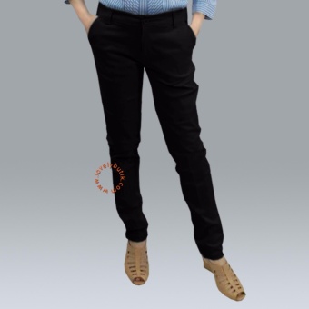 Lovely Plain Chinos Pencil Pants Celana Kerja Wanita - Black Pebruari 2019 - 2 Lovely Plain Chinos Pencil Pants Celana Kerja Wanita - Black - 2