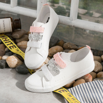 Harga LR wild flat single shoes white shoes (Bubuk putih) Online Terbaru