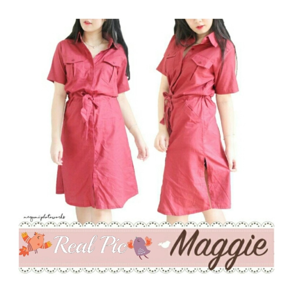 mamamia collection - kemeja tunik sovia maroon