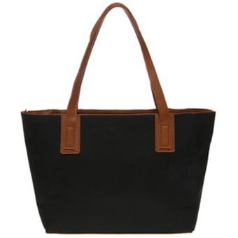 Mayonette Tas Branded Wanita Fashion Canvas Totes Shoulder High Quality Women Bags - Emma Canvas - Hitam Maret 2019 - 3 Mayonette Tas Branded Wanita Fashion Canvas Totes Shoulder High Quality Women Bags - Emma Canvas - Hitam - 3