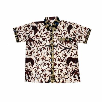 Mila Style Hem Batik Anak Varian Baim - Biru Pebruari 2019 - 4 Mila Style Hem Batik Anak Varian Baim - Biru - 4
