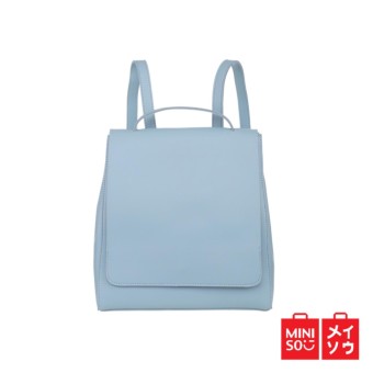 jual miniso official solid color backpack tas ransel jual miniso official solid color backpack tas ransel