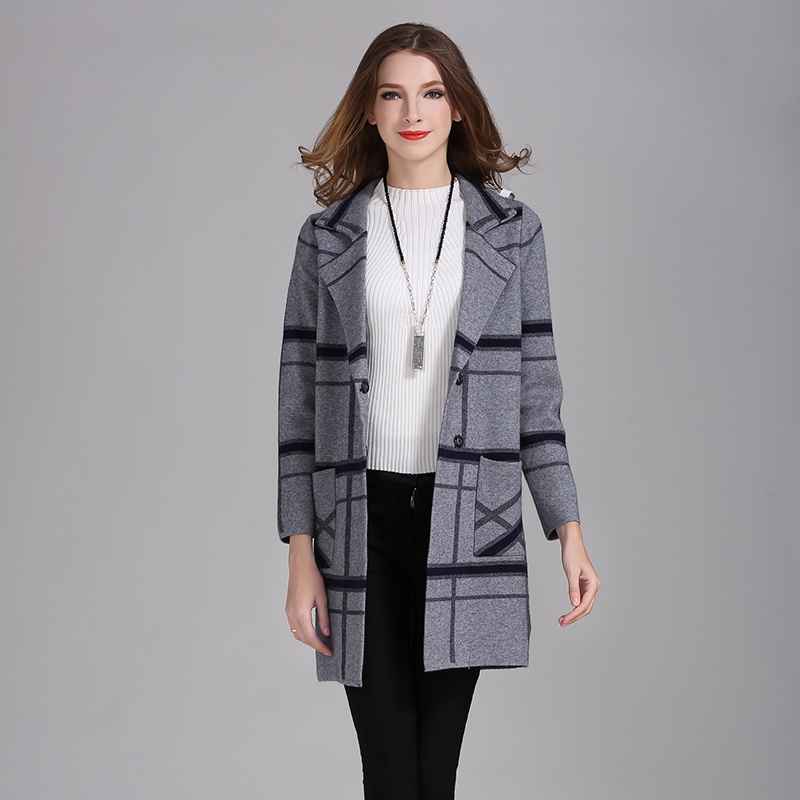 Flash Sale MM merajut yard besar baru tipis cardigan (Abu-abu)