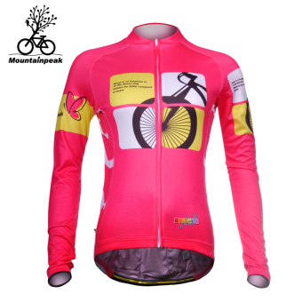 Gambar Mountainpeak lengan panjang sepeda gunung sepeda berkuda jaket berkuda pakaian (Santai model perempuan t shirt)