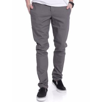 Gambar mr joe Celana Chino Pria Slimfit || Celana Pria Terlaris || skinyPremium ( GREY )