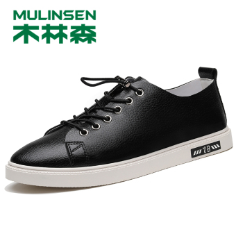 Gambar MULINSEN Korea laki laki dan musim gugur baru pasang sepatu pria sepatu (BS 23179072 hitam)