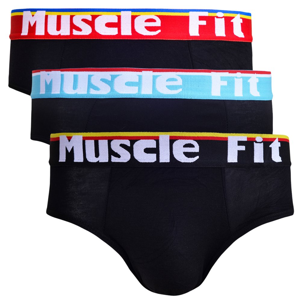 Muscle Fit MFCD 206 Briefs - 3 pcs - Celana Dalam Pria - Multiwarna