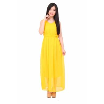 Gambar MUZZ GRANDEUR   MZGD79YW Grandeur Limited Glam Long Dress   Yellow