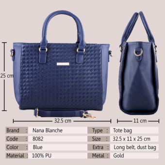Nana Blanche Botega Tas Kerja Premium / Tas Tangan Dan Tas Selempang - 8082 Biru Juni 2018 - 2 Nana Blanche Botega Tas Kerja Premium / Tas Tangan dan Tas Selempang - 8082 Biru - 2