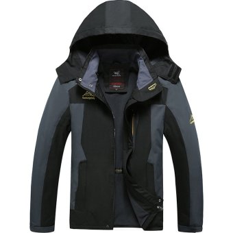 New Style Fashion Casual Outdoor Sport Jacket Quick Dry Camping Hiking Waterproof Windbreaker-8828 Black