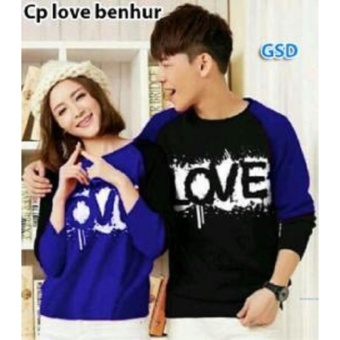 Gambar Nicer Couple Kaos Lengan Panjang Cp Love Benhur