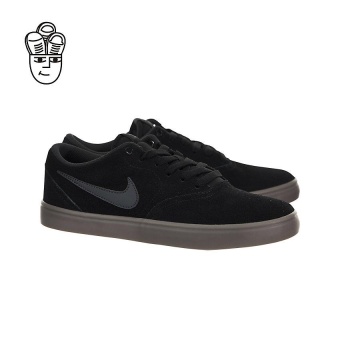 Gambar Nike SB Check Solarsoft Skateboard Shoes Black   Anthracite Gum Dark Brown 843895 003  SH