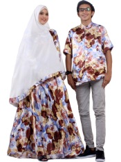 NithaRahadi Fathin Coat + Khimar Couple Coklat