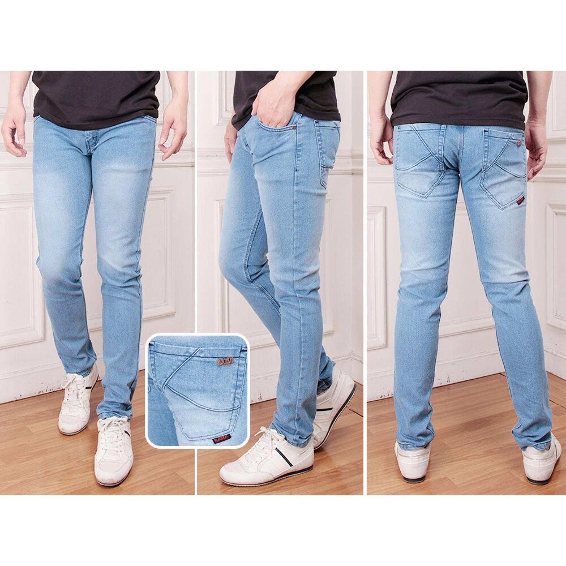 CELANA JEANS PRIA DENIM SLIM FIT DONGKER BAHAN BAGUS JAHITAN RAPI