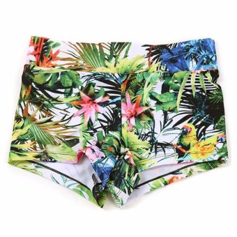 ... Ocean NEW Wanita lengan panjang Pakaian Renang dengan wetsuit flat cetak konservatif (Floral) -