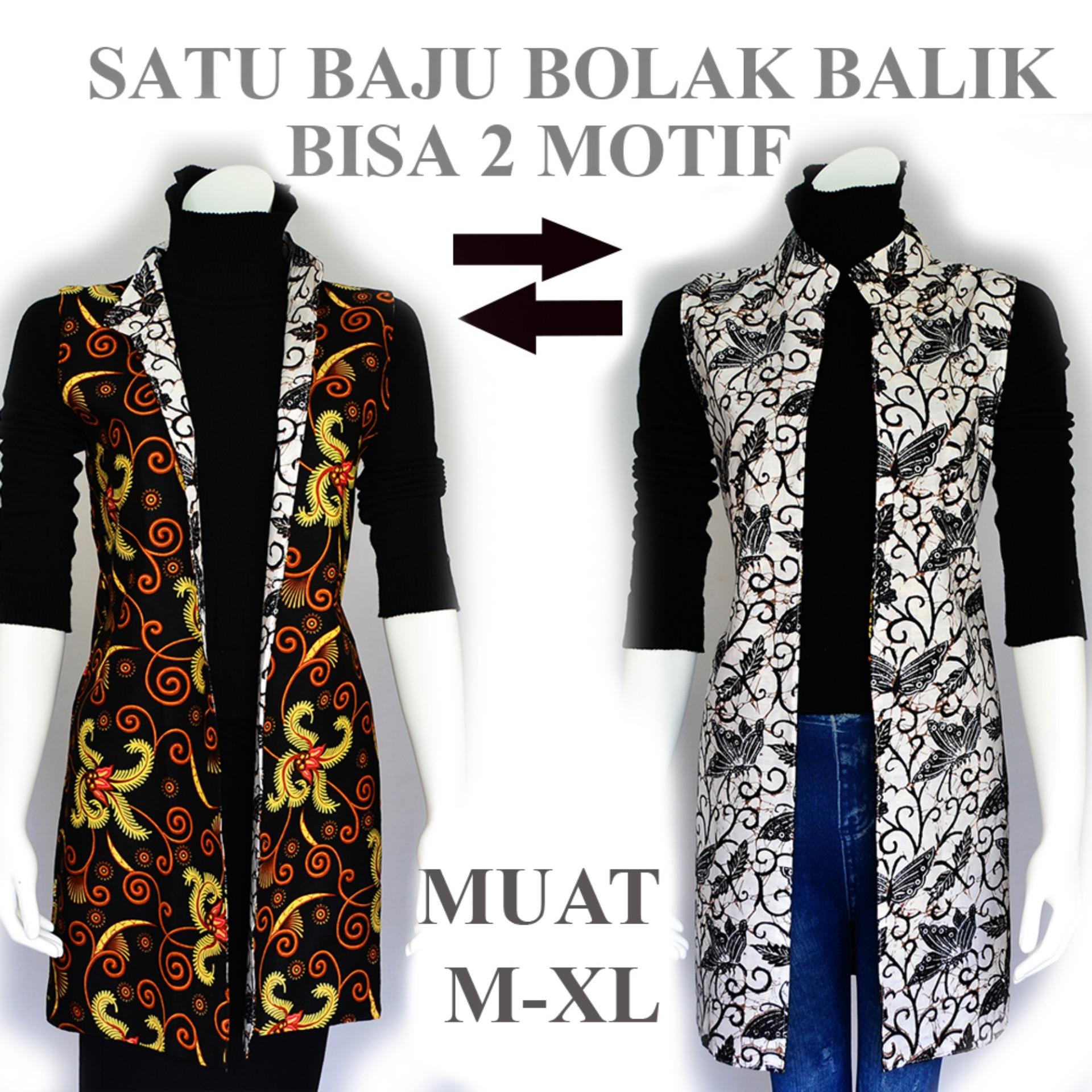 Outer batik wanita atasan blouse batik A503