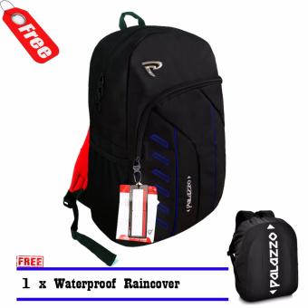 Palazzo Tas Ransel Pria 300034 18 Inch Original Black+Raincover