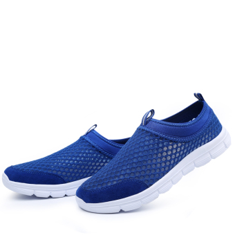 PINSV Men Fashion Potong Rendah Hardly Breathe Jala Her (Biru) -