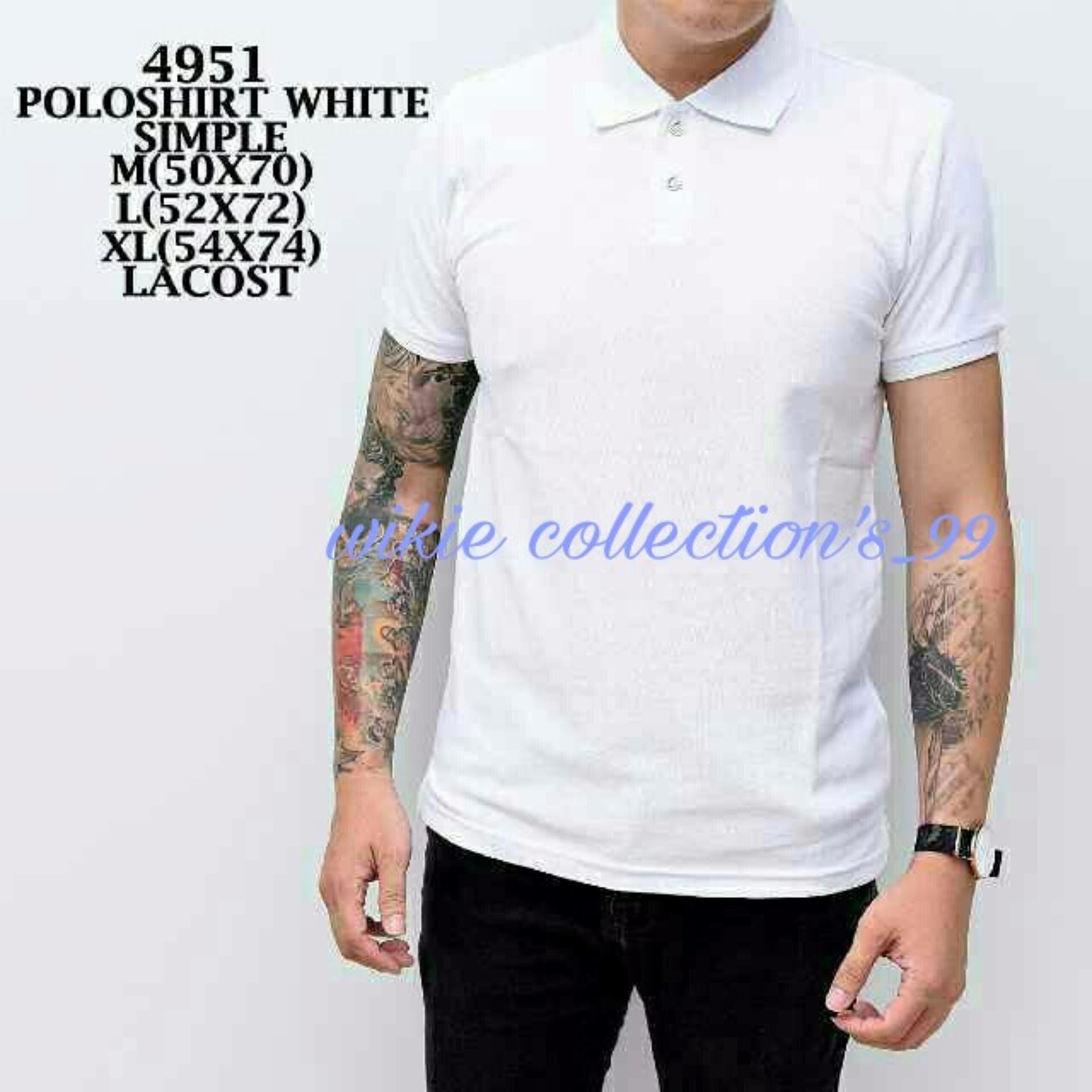 Polos Shirt Polos M L XL Lengan Pendek Kaos Kerah Pakaian Berkerah Atasan Pria Wanita Cewe Cowo Lacos Pique Lacost Fashion Simple Keren Simpel Formal Casual Korean Bagus Murah