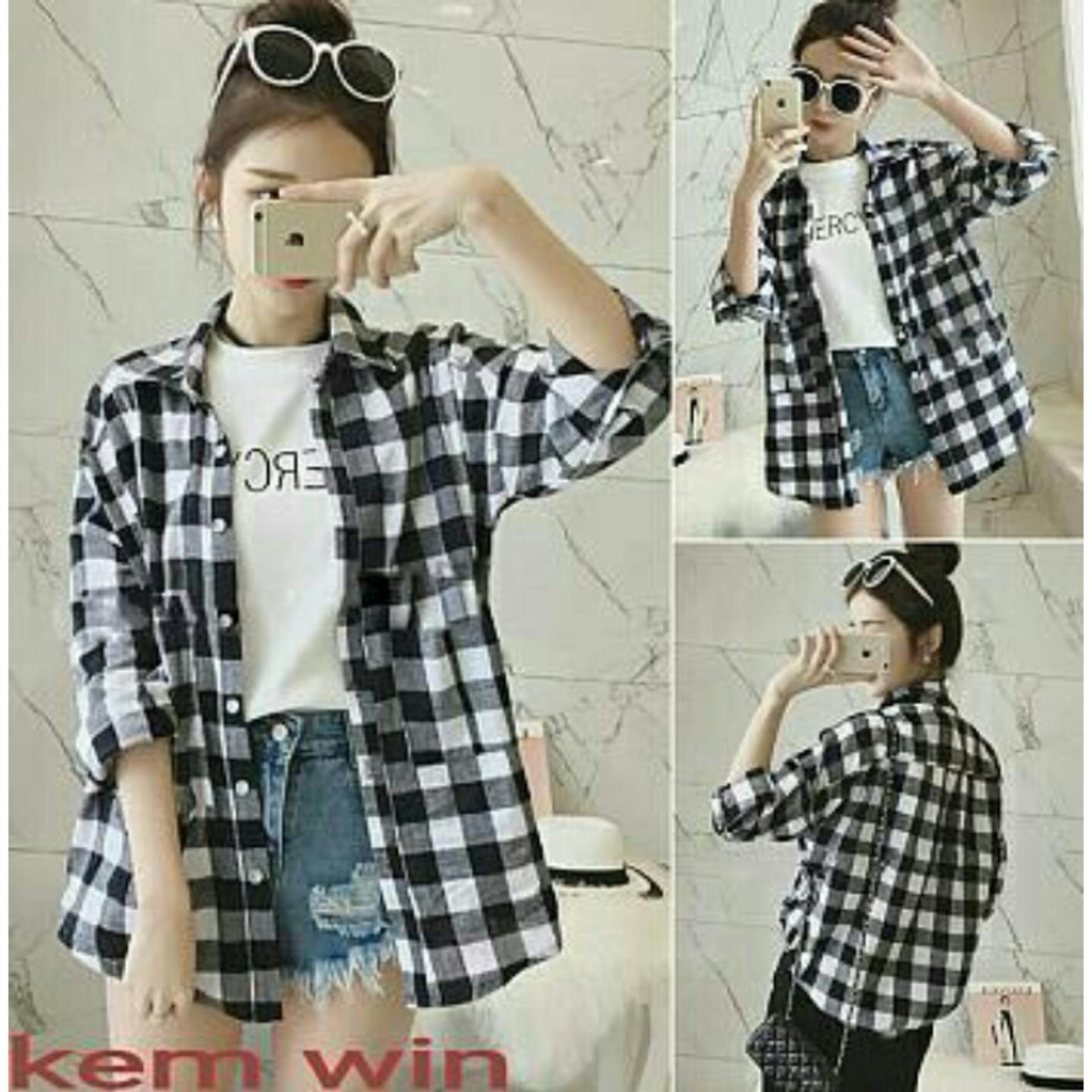 Premierfashionstore Atasan Wanita / Blouse / Kemeja / Sabrina - Kotak