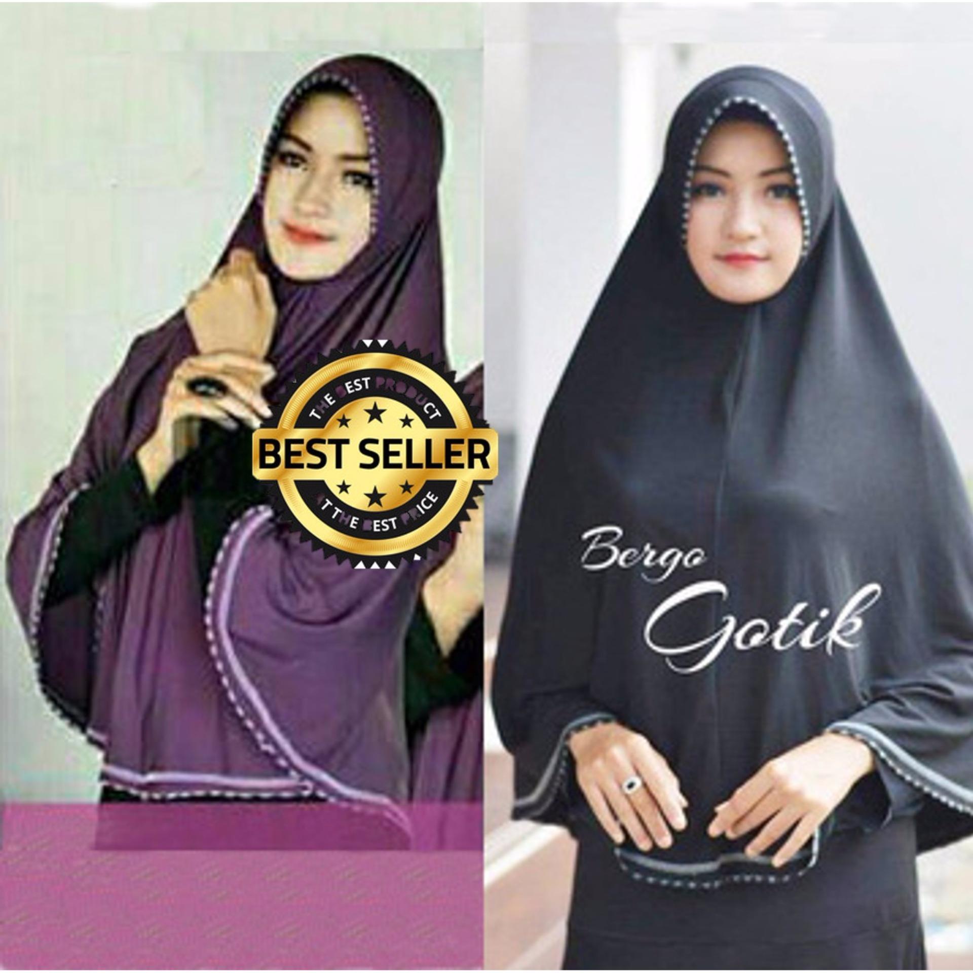Premium Hijab Impor Syar'i Renda Bawah (Jilbab Instant) -