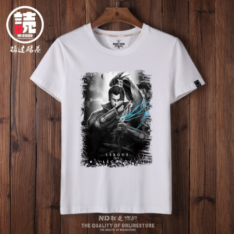 Gambar Pria Lengan Pendek Kartu T shirt (Putih Jian Hao ajp) (Putih Jian Hao ajp)