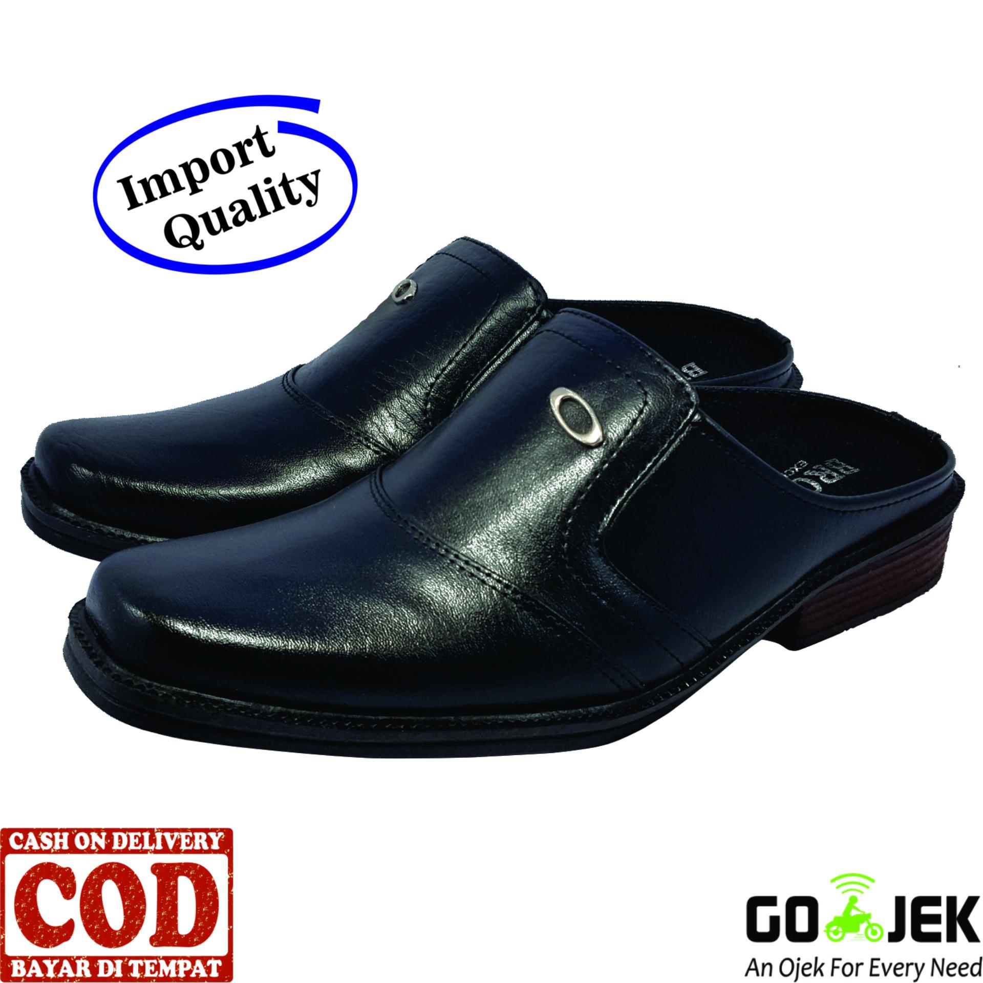 PROMO FANTOPEL Sepatu Kerja Kantoran Resmi - Fantofel Hitam  Awet & Kuat