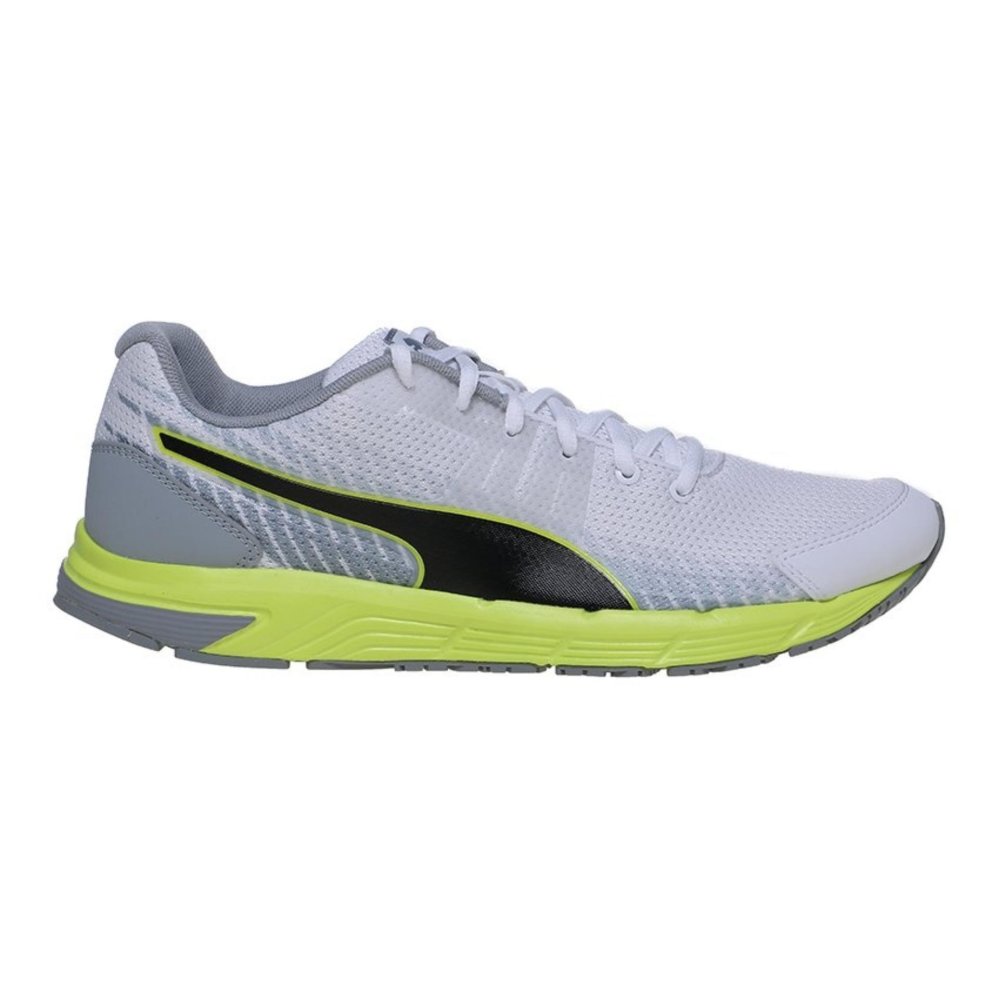 ... Puma Sequence v2 Men's Running Shoes - White-Safety Yellow | SepatuLari ...