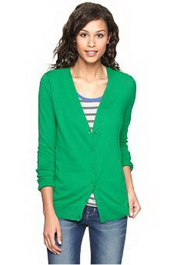 QuincyLabel Basic Cardigan - Abu-abu