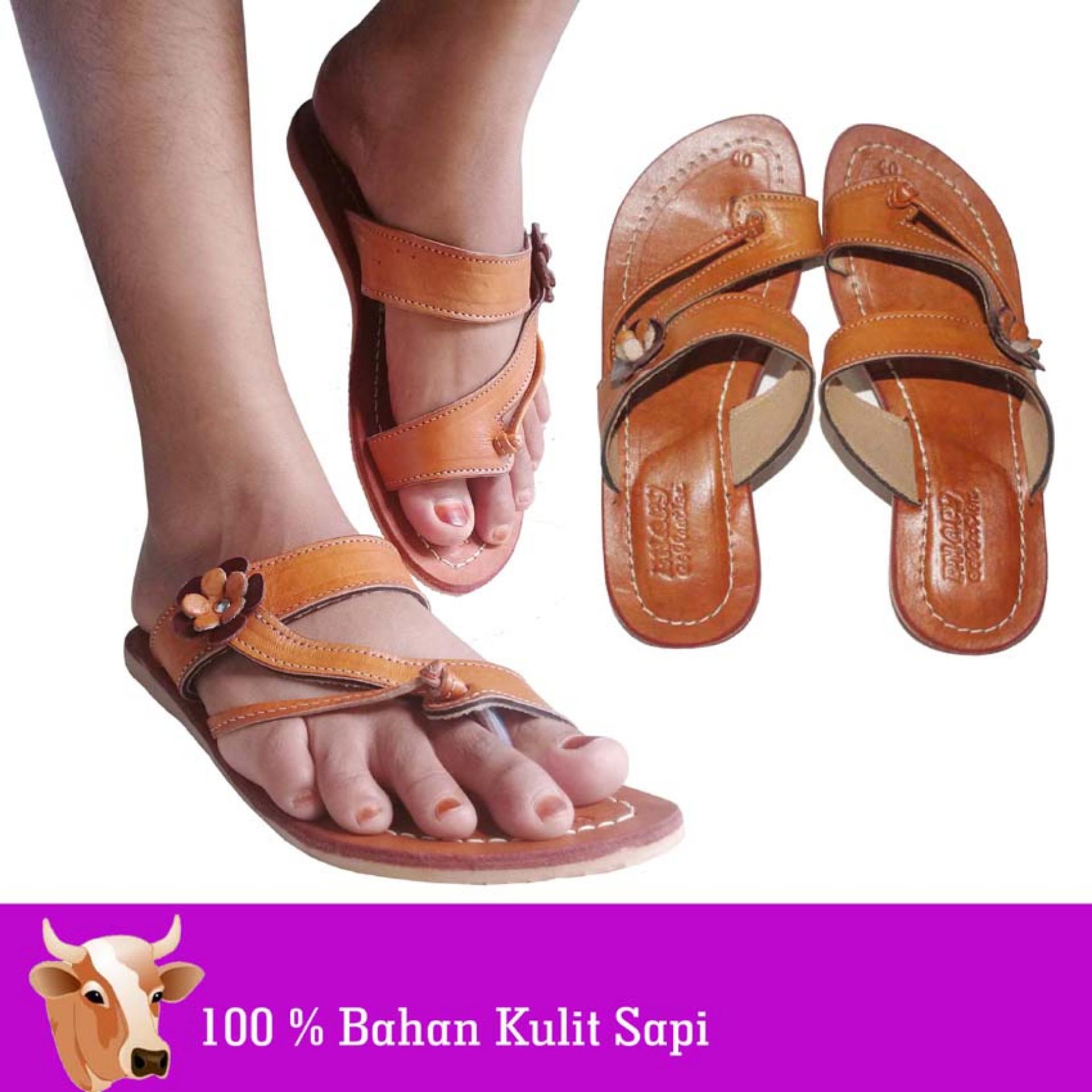 Sandal Kulit Wanita 100% Bahan Kulit Sapi Asli Magetan - KD411