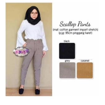 Gambar Scarlop pants   Celana wanita  Bawahan wanita pants