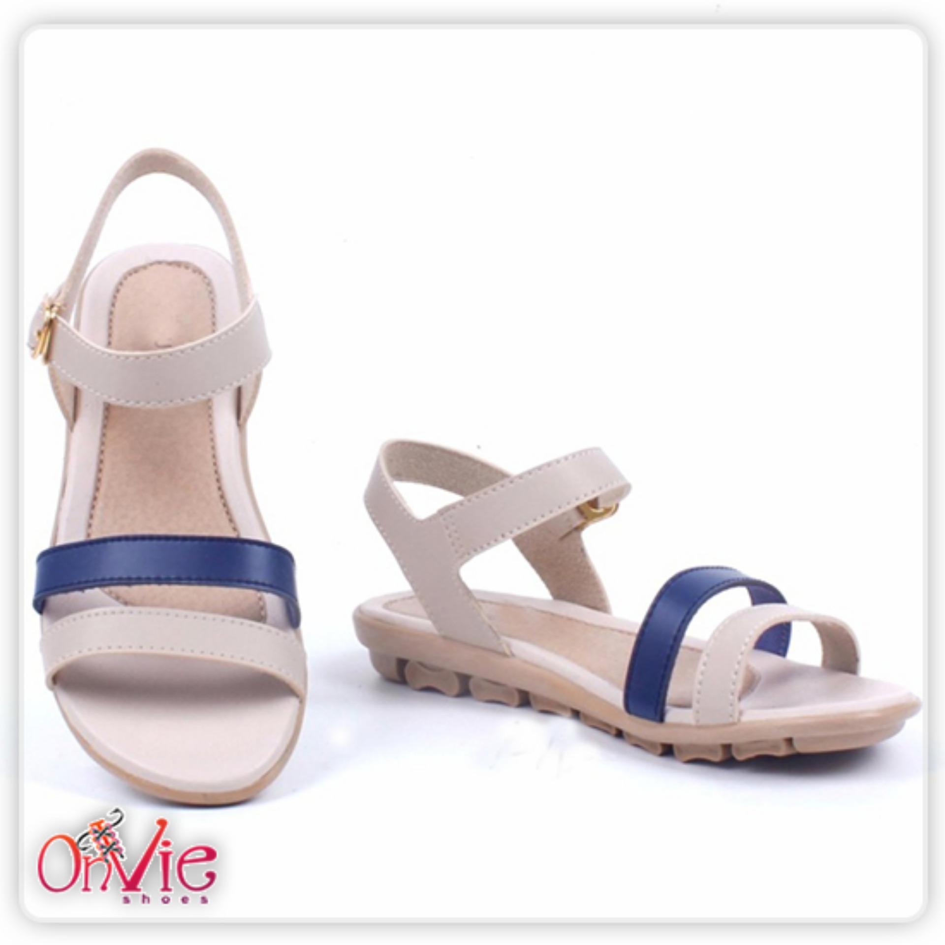 Sepatu Sandal casual Flat wanita tali straps 2