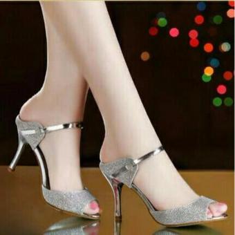 Detail Gambar Sepatu Sandal High Heel Wanita Glitter Hak Lancip dan Variasi Modelnya