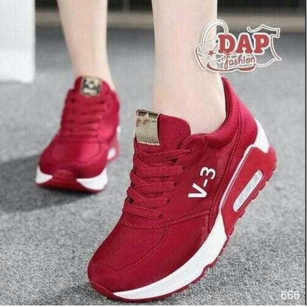 SEPATU V3 MERAH AIRMAX  CEWE MURAH 100% ASLI BERKUALITAS