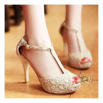 jual sepatu wanita heels model tali t 12cm jual sepatu wanita heels model tali t 12cm
