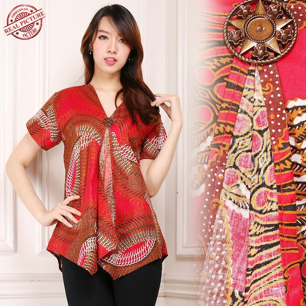 Shining Collection Atasan Blouse Milna Kemeja Batik Wanita Shining Collection Atasan Blouse Milna Kemeja Batik Wanita