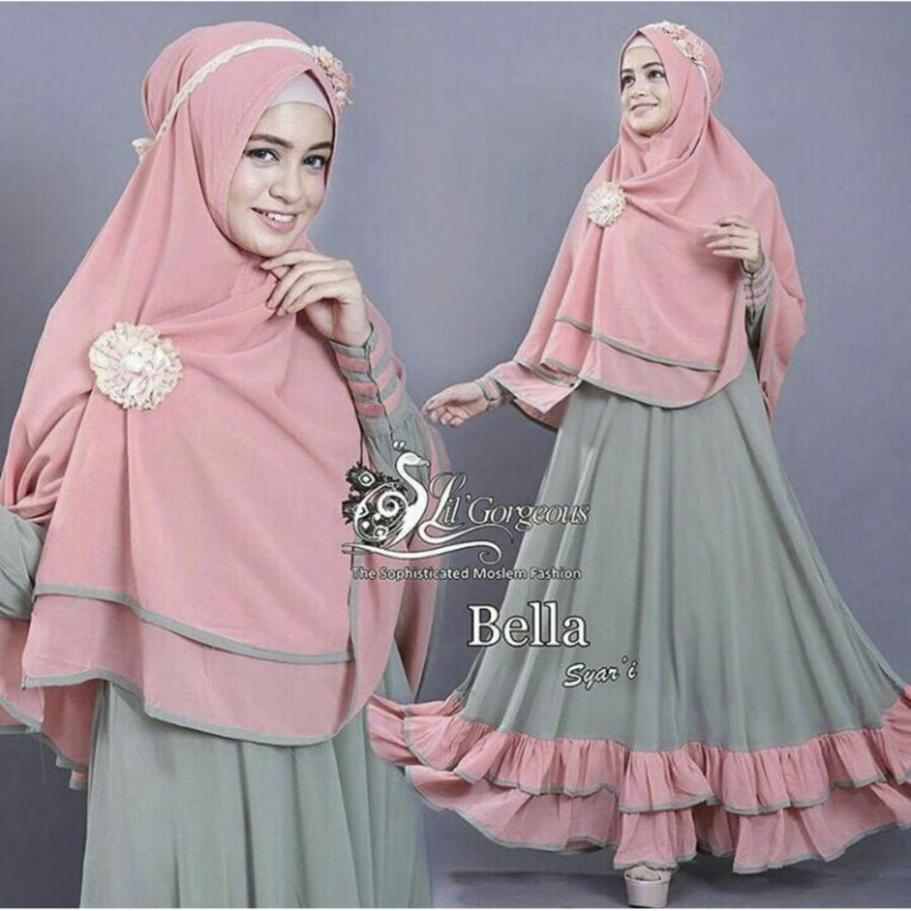 Shopping Yukz Baju Gamis Muslim Syari FITRI - PINK ( Dapat Jilbab ) /Dress Muslim / Fashion Muslim / Baju Muslimah / Gaun Muslim / Gamis Wanita / Hijab Muslim/ Gamis Murah